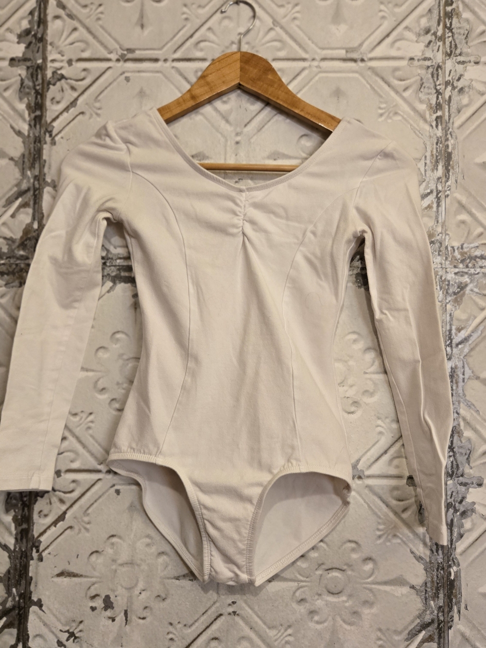 Women's Theatricals Long Sleeve Pinch Front Leotard, Dancewear Size S